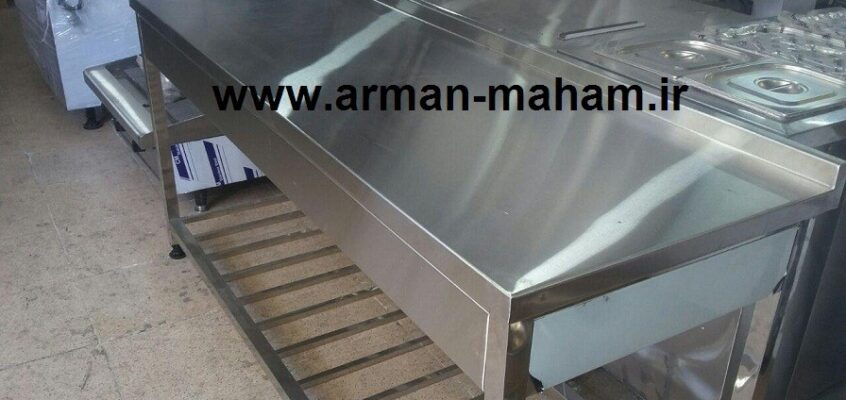 میز کار استیل دیواری