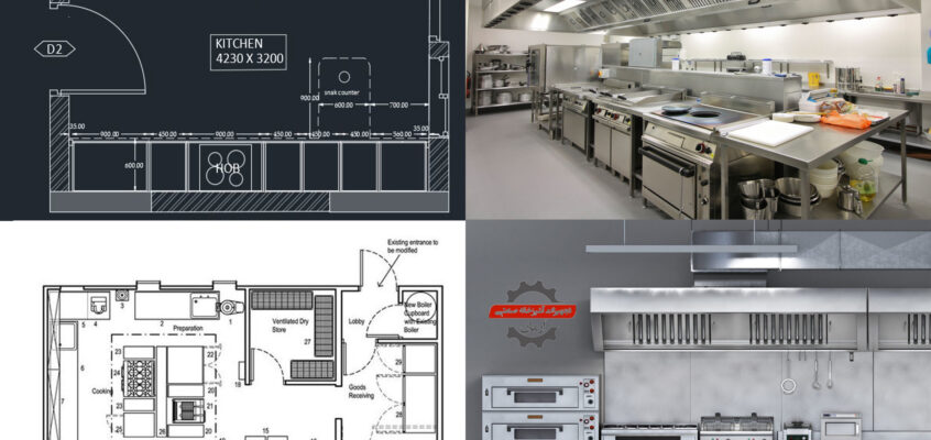 طراحی آشپزخانه صنعتی